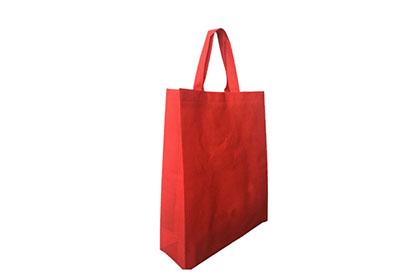 厂家现货红色无纺布立体购物袋手提袋加工定做礼品帆布袋印logo